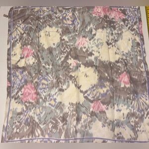 Vintage "Symphony Scarfs" Made in Italy 30"x 30" Pink 100% Rayon